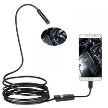 5.5mm lens Endoscope Inspection Camera 1-2M Soft Cable Led light Waterproof Android Borescopes Car Repair PC USB Mini Camera 2024 - buy cheap