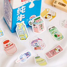 50Pcs Cute Plant Stationery Stickers Kawaii Drink Stickers Paper Adhesive Stickers For Kids DIY Scrapbooking Diary Photos Albums 2024 - buy cheap