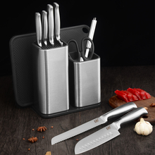 Держатель для кухонных ножей из нержавеющей стали XYj, Многофункциональная подставка большой емкости для хранения 2024 - купить недорого