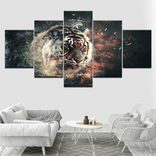 5 шт./компл. абстрактные тигр Wall Art картина Печать на холсте для украшения дома настенные картины для Гостиная 2024 - купить недорого