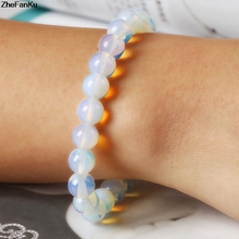 Moonstone Strand Bracelet Opal Bracelets Beads Men Women Beaded Jewelry Femme Bijoux Love Diy Natural Stone Crystal Trendy Gifts 2024 - buy cheap