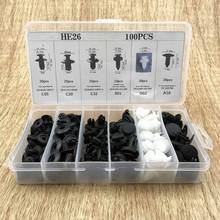 100 Pieces Hole Auto Clips Car Bumper Door Trim Panel Plastic Rivets Front Dumper Fender Fastener Push Pin Clips Accessories 2024 - buy cheap