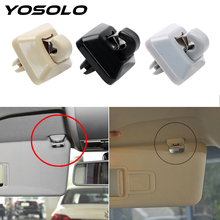 YOSOLO Car Sun Visor Hook Bracket Cap Interior Accessories Holder Replacement Black Beige Gray Clip For Audi A4L A5 A6L Q3 Q5 2024 - buy cheap