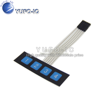 Interruptor de membrana de 4 teclas de 1 fila/teclado de matriz/película/panel de control/Teclado extendido SCM 2024 - compra barato