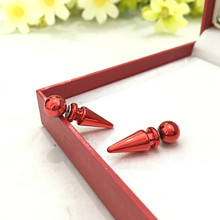 2018 New Arrives Fashion candy color shining rivet design earrings for women  8ED56 2024 - buy cheap