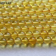Cuentas lisas redondas para fabricación de joyas, natural raro de 8mm +-0,3 (1 hebra), amberr dorado, envío gratis 2024 - compra barato