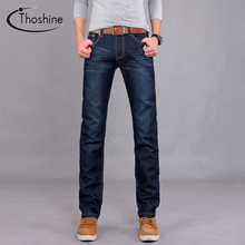 Thoshine 2017 Brand Men Straight Jeans Summer Cotton Casual Pant Full Sleeve Fashion Superior Denim Trousers Mens Jeans Patterns 2024 - buy cheap