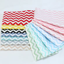 160CM*50CM cotton cloth nordic wind gray blue black yellow aqua red 1 CM chevron fabric for DIY cushions apparel quilting decor 2024 - buy cheap