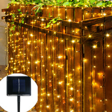 Beiaidi-cordão de luz solar, faroletes de fadas, 10m, 20m, 30m, 50m, para jardim, quintal, festa de casamento, paisagem, guirlanda de luz 2024 - compre barato