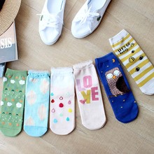 Meias femininas com painel reto, meias japonesas com desenho animado, para outono e inverno 2024 - compre barato
