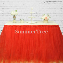 Falda de tul roja de 1 metro x 80cm para mesa, falda de tutú de boda, cumpleaños, Baby Shower, decoración de fiesta 2024 - compra barato