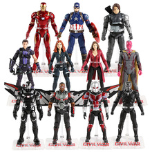 Figuras de acción de los vengadores, Iron Man, Capitán América, Ant-Man, Hulk, Spiderman, Viuda Negra, Pantera, bruja escarlata, Visión de Thanos, juguete 2024 - compra barato