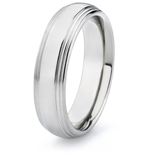 Novo design exclusivo de joias de titânio personalizadas em branco e ouro, anel masculino com faixa de casamento 2024 - compre barato