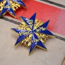 Medalla de Prusia alemana de la 2. ª Guerra Mundial, insignia azul Max para el Merite, Cruz de Hierro 2024 - compra barato
