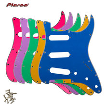 Pleroo Custom Guitar pickgaurd - For 72' 11 Screw Hole Standard St SSS Guitar pickguard Scratch Plate ,  Eight color 2024 - buy cheap