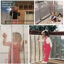 Новинка, детское прозрачное утолщенное ограждение, защитная сетка для балкона, Детская сетка безопасности для балкона 2024 - купить недорого
