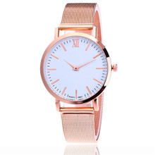Relógio de pulso feminino, relógios de pulso elegantes para mulheres, de aço inoxidável, rosê, dourado 2024 - compre barato
