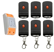 220 v 1 ch remote control switch 1 piece receiver + 6 piece transmitter 2016 new style