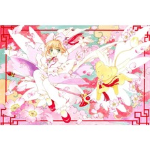 Cardcaptor Sakura-lienzo de tela, póster de arte personalizado, impresión profesional, decoración de pared del hogar 2024 - compra barato