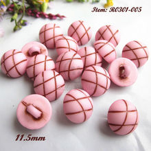 Sewing Buttons 50pcs 11.5mm  Grid pattern Pink mushroon shirt button for sewing children / women cardigan Sweater craft material 2024 - buy cheap