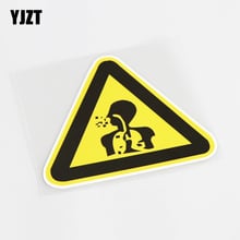 YJZT 13CM*11CM Warning Mark Pay Attention To Dustproof PVC Car Sticker Decal 13-0745 2024 - buy cheap