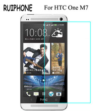 Закаленное стекло 9H 2.5D для HTC One M7, Оригинальная защитная пленка M 7 801S 801E 801N 801D 802T 802D 802W, защитная пленка для двух Sim-карт 2024 - купить недорого
