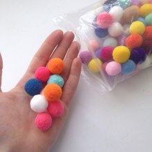 New 1000PCs Mixed Color Pom poms Fur Balls DIY Crafts Pompom For Kids Wedding Home Decoration Round 1.5cm 2024 - buy cheap