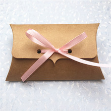 Trendy 50Pcs/Lot Paper Pillow Box Candy Colorful Chocolate Toys Pack Favor Regular Pink Strings Available 50Pcs/Lot 2024 - buy cheap