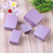 Ziris Gift Box 12 Pcs/Lot Wholesale Purple Kraft Paper Favour Boxes Fashion Design Bulk Necklace Ring Bracelet Jewelry Box 2024 - buy cheap