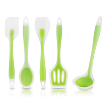 5-Piece Silicone Cooking Utensils Set Large Silicone Spoon Soup Ladle Kitchen Turner Spatula Non-Stick Baking Cooking Tools Set 2024 - buy cheap