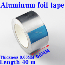 1PCS  Aluminum Effect Pedal Foil EMI Shield Tape 60mm x 40M x 0.06mm BGA insulation tape 2024 - buy cheap
