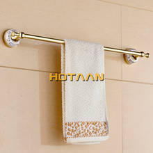 60cm Bathroom Single Towel Bar Towel Rack Towel Holder Solid stainless steel  Golden  Ceramic Decoration Bathroom Accessories 2024 - buy cheap