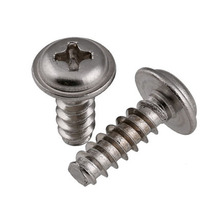 40pcs M2.6 M3 304 stainless steel Round head with flat tail self-tapping screws Pan heads with pad screw 6mm-16mm Length 2024 - buy cheap