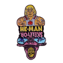 He-Man skeletor flip pin retro 80s cartoon brooch Masters of the universe He-Man badge collection gift 2024 - buy cheap