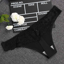 Calcinha rendada floral respirável, lingerie macia de cintura baixa e sem costura feminina, roupa íntima, 1 peça 2024 - compre barato