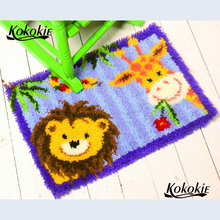 latch hook kits rug printed canvas accessories cartoon needle for carpet embroidery handmade rug latch hook kussen knooppakket 2024 - buy cheap