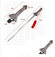 Tai chi extension sword Stainless steel telescopic longquan sword No edge    87.5CM 2024 - buy cheap