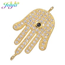 Hamsa ouro/ouro rosa acessórios conectores charmosos da mão de fatima para mulheres homens colares pulseiras brincos diy 2024 - compre barato