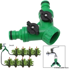 High Quality Garden 2 Way Adapter Y Tap Connector Fitting Switch Irrigation Hose Pipe G3 / 4" DropShipping 2024 - buy cheap