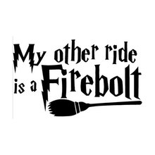 15cm*9cm Car Styling Creative My Other Ride Is A Firebolt Car Tail Stickers C5-1263 2024 - buy cheap