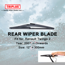 Rear Wiper Blade for Renault Twingo 2 (2007-2013) 1pc 12" 300mm,Car Rear Windscreen Wipers,for Back Window Windshield Blades 2024 - buy cheap