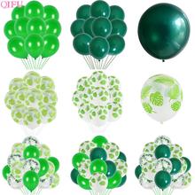 QIFU мятно-зеленые воздушные шары, декор для вечевечерние в джунглях, украшения для вечеринки в честь Дня Рождения, Детские воздушные шары на день рождения, латексные воздушные шары 2024 - купить недорого