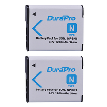 DuraPro 2 Pcs NP-BN1 NP BN1 BN1 Camera Battery For SONY DSC TX9 T99 WX5 TX7 TX5 W390 W380 W350 W320 W360 QX100 W370 W730 W150 2023 - buy cheap