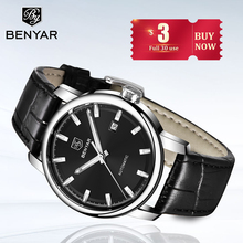 Wristwatches Automatic Self Wind Mechanical Top Brand Luxury 2019 BENYAR Hollow Business Men Watches Military Erkek Kol Saati 2024 - buy cheap