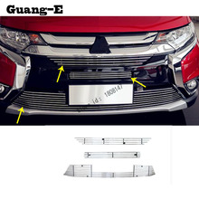 High Quality Car Body Protection Detector Metal Trim Racing Front Up Grid Grille Grill For Mitsubishi Outlander 2016 2017 2018 2024 - buy cheap