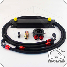 7 Row AN8 Engine Oil Cooler + 3/4*16 & M20 Filter Adapter hose Kit 2024 - buy cheap