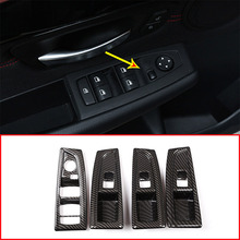 4 Uds de fibra de carbono Ventana de ABS levantar cubierta de botón de interruptor de ajuste para BMW Serie 2 F45 F46 218i 2015-2018 mano izquierda coche accesorio 2024 - compra barato