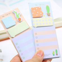 NOVELTY Cactus Cute Stickers Planner Kawaii Sticky Notes Post Stationery Planner Stickers Memo Pad Cute Papeleria Notepad Stick 2024 - buy cheap