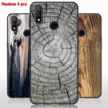 For OPPO Realme 3 pro Silicone bumper Real me 3 pro 3pro case soft TPU wood stone style back cover Realme 3 pro phone cases 2024 - buy cheap