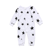 Citgeett 0-18M Newborn Five Star Baby Girls Boys Romper Jumpsuit Playsuit Long Sleeves Outfits Clothes Warm Set 2024 - buy cheap